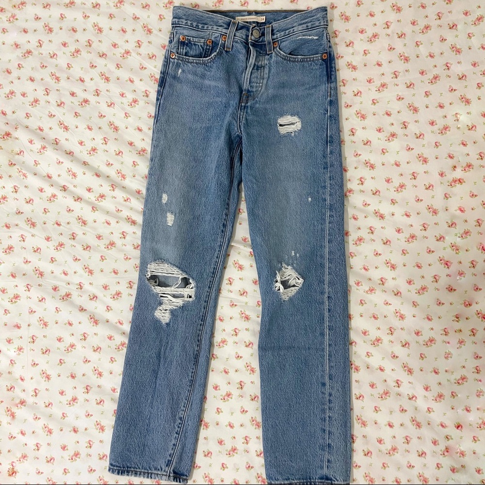 brand new levi’s wedgie straight jeans size 24